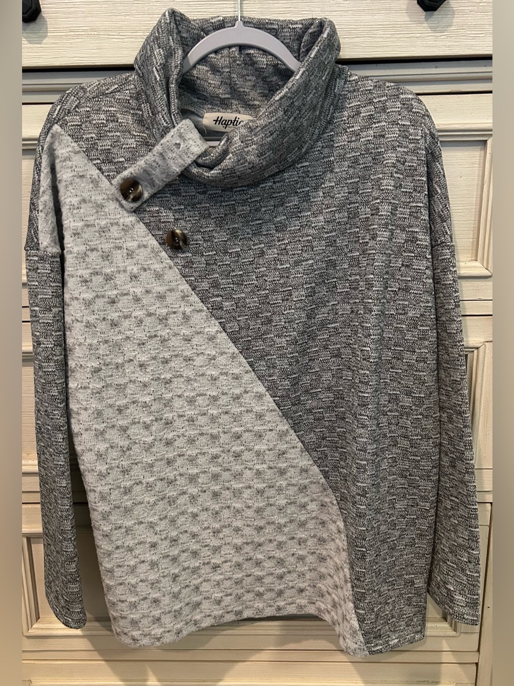 Two-Tone Gray Pullover